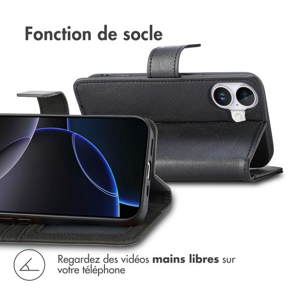 imoshion Étui de télephone portefeuille Apple iPhone 17 - Noir