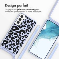 imoshion Coque design en silicone avec cordon Samsung Galaxy S22 Plus - Animal Lila