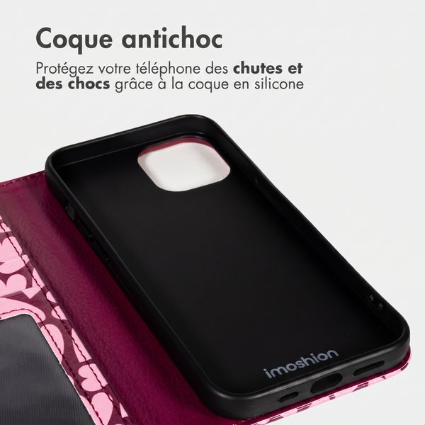 imoshion Étui de télephone portefeuille Design Apple iPhone 15 - Hearty Blush