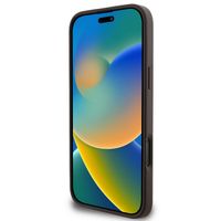 Guess Coque 4G Metal Logo Backcover Apple iPhone 16 Pro - Marron