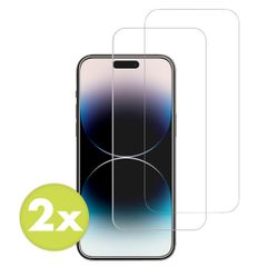 Accezz Protection d'écran en verre trempé 2-pack iPhone 15 Pro Max / 15 Plus / 16 Plus