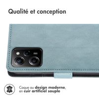 imoshion Étui de télephone portefeuille Xiaomi Poco X5 Pro 5G - Bleu clair