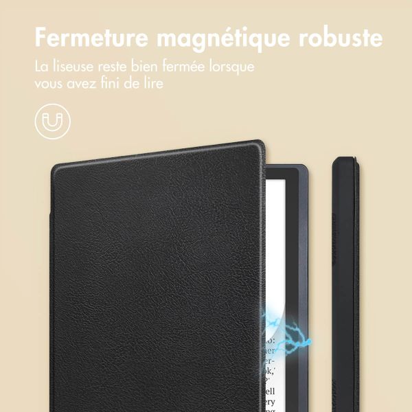 imoshion Étui de liseuse portefeuille Slim Soft Pocketbook InkPad Color 3 / InkPad 4 - Noir