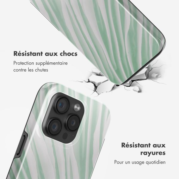 Selencia Coque arrière Vivid avec MagSafe Apple iPhone 15 Pro - Nature Grayed Jade