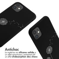 imoshion Coque design en silicone avec cordon Apple iPhone 11 - Dandelion Black