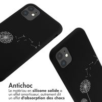 imoshion Coque design en silicone avec cordon iPhone 11 - Dandelion Black