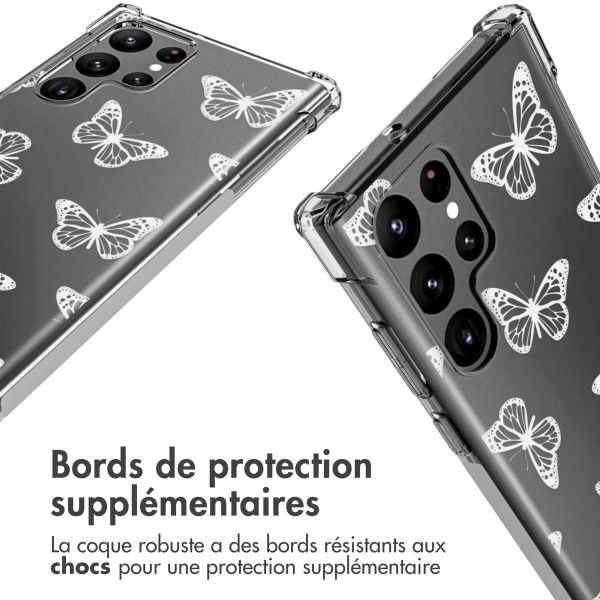 imoshion Coque Design avec cordon Samsung Galaxy S22 Ultra - Butterfly