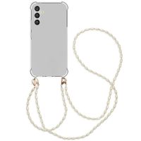 imoshion Coque avec dragonne + bracelet - Perles Samsung Galaxy A34 (5G) - Transparent