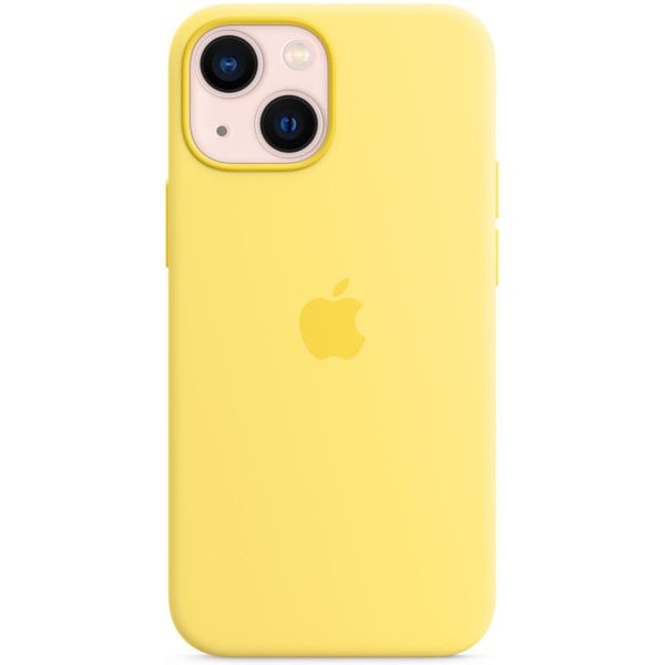 Apple Coque en silicone MagSafe Apple iPhone 13 Mini - Lemon Zest