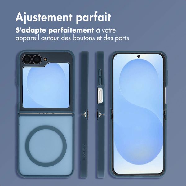 imoshion Coque Color Guard avec MagSafe Samsung Galaxy Z Flip 7 FE - Bleu foncé