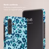 Selencia Coque arrière Vivid Samsung Galaxy A55 - Wild Spots Light Blue