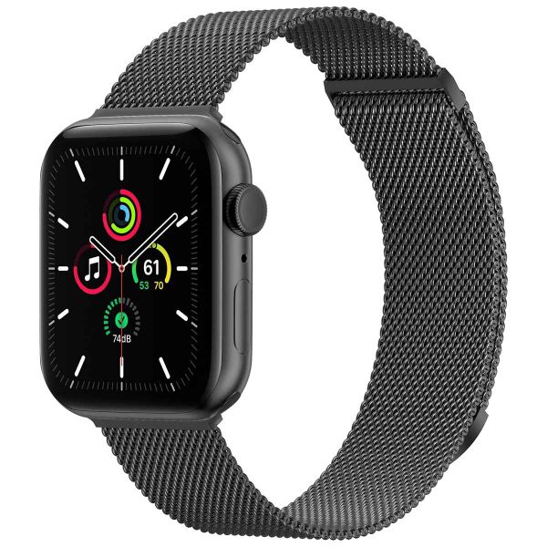 imoshion Bracelet magnétique milanais Apple Watch Series 1 á 9 / SE (38/40/41 mm) | Series 10 (42 mm) - Taille S - Noir