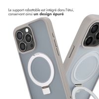 Accezz Coque Ring Stand avec MagSafe iPhone 15 Pro Max - Grey