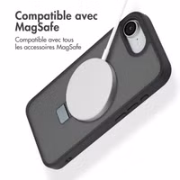 Accezz Coque Ring Stand avec MagSafe Apple iPhone 16e - Noir