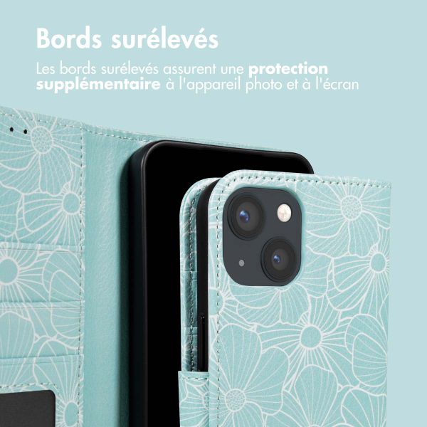 imoshion Étui de télephone portefeuille Design Apple iPhone 15 - Botanica