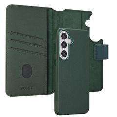 Accezz Étui de télephone portefeuille en cuir 2-en-1 avec MagSafe Samsung Galaxy S26 Plus - Cedar Green