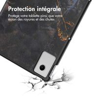 imoshion Coque tablette Design Trifold Lenovo Idea Tab Plus - Black Marble