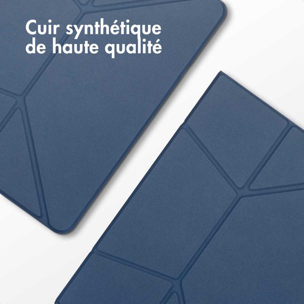 Accezz High Stand tablet case Apple iPad Air 11 pouces (2025) M3 / (2024) M2 / Air 5 (2022) / Air 4 (2020) - Bleu foncé