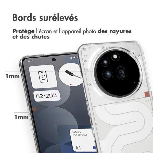 Accezz Coque Clear Nothing Phone (3a) Pro - Transparent