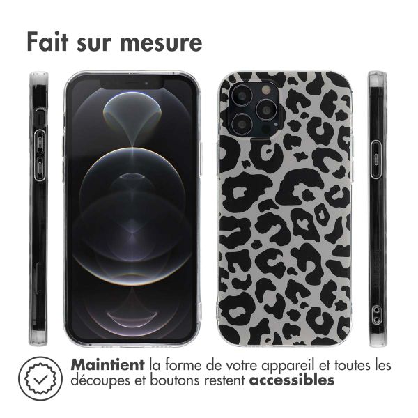 imoshion Coque Design iPhone 12 (Pro) - Leopard Transparent