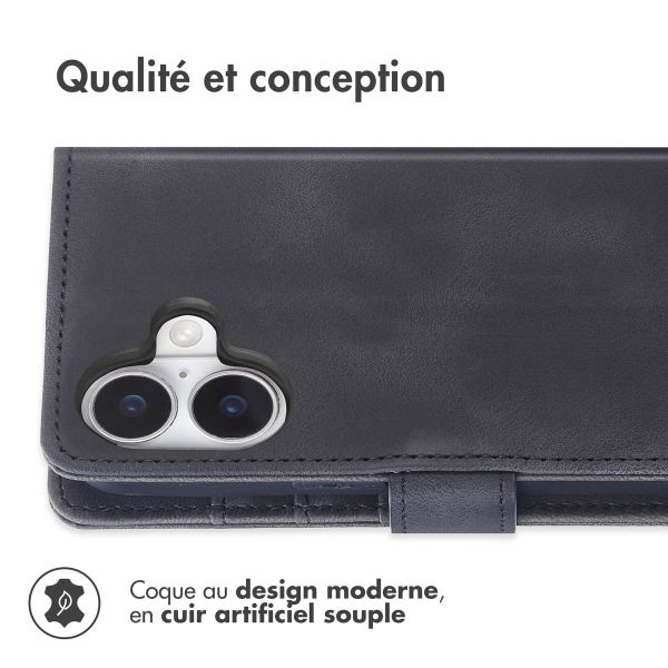 imoshion Etui de télephone portefeuille avec cordon Apple iPhone 17 - Noir