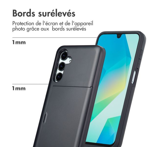 imoshion Coque arrière avec porte-cartes Samsung Galaxy A16 - Noir