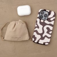 Selencia Coque Vivid  Apple Airpods 4 - Art Wave Black