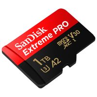 SanDisk microSD Extreme PRO - 1TB - Inclus un adaptateur SD et RescuePro Deluxe - UHS-I/U3/Full HD/4K UHD