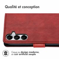 imoshion Étui de téléphone portefeuille Luxe Samsung Galaxy A56 - Rouge