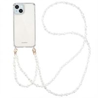 imoshion Coque avec dragonne + bracelet Apple iPhone 15 - Perles Cœurs
