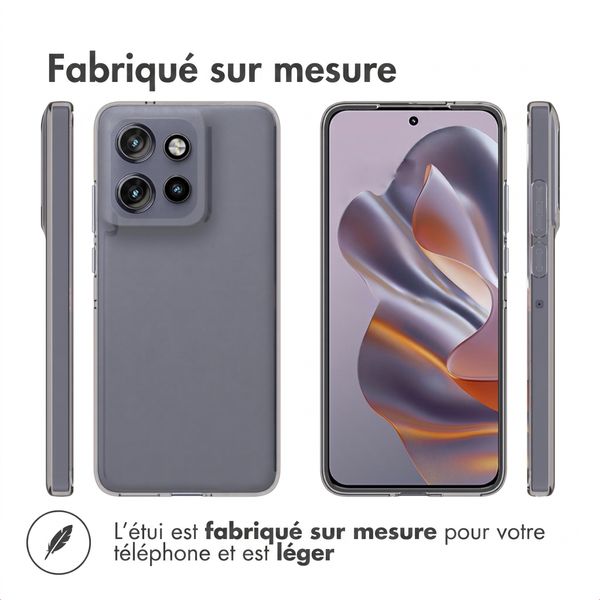 Accezz Coque Clear Motorola Thinkphone 25 / Edge 50 Neo / Edge 60 Neo - Transparent