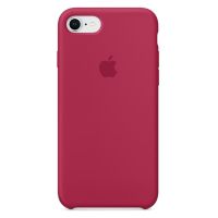 Apple Coque en silicone Apple iPhone SE (2022 / 2020) / 8 / 7 - Rose Red