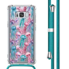 imoshion Coque Design avec cordon Samsung Galaxy S8 - Jellyfish Watercolor