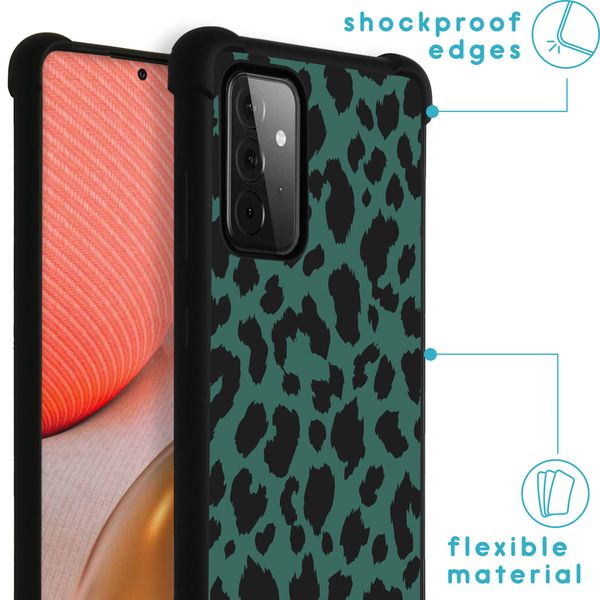 imoshion Coque Design avec cordon Samsung Galaxy A72 - Panther Illustration