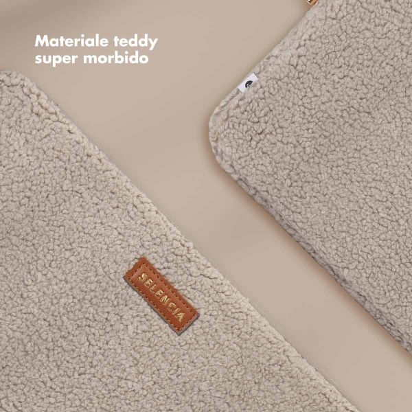 Selencia Pochette ordinateur Teddy 15-16 pouces - Sand