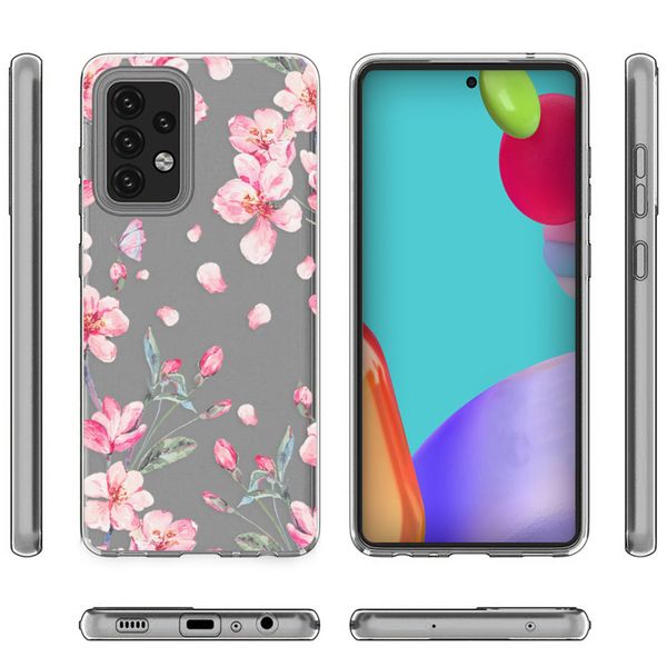 imoshion Coque Design Samsung Galaxy A52(s) (5G/4G) - Fleur - Rose