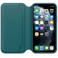 Apple Étui de télephone portefeuille Leather Folio Apple iPhone 11 Pro - Peacock