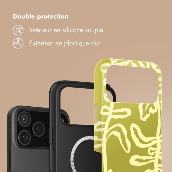Selencia Coque arrière Vivid avec MagSafe Apple iPhone 17 Pro - Chalky Bloom
