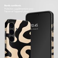 Selencia Coque arrière Vivid avec MagSafe Samsung Galaxy S24 - Art Wave Black