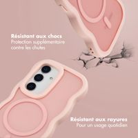 Selencia Coque arrière Wavy avec MagSafe Samsung Galaxy S24 / S25 - Soft Pink