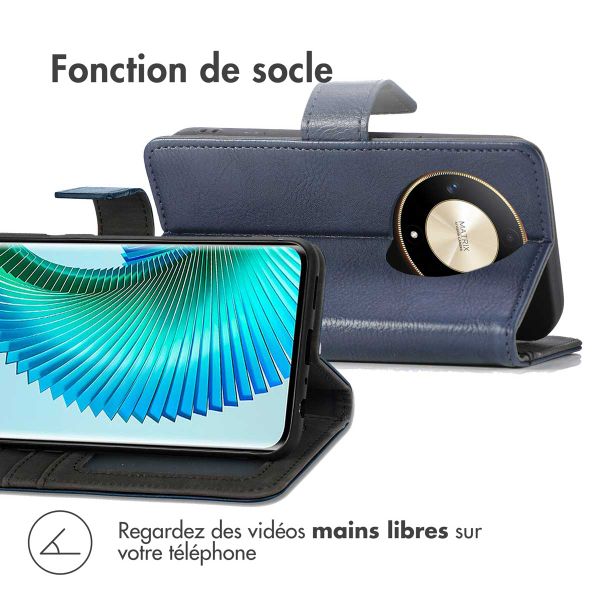 imoshion Étui de télephone portefeuille Honor Magic 6 Lite - Bleu foncé