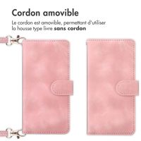 imoshion Etui de téléphone portefeuille avec cordon Samsung Galaxy S22 - Rose