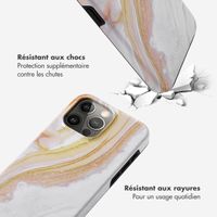 Selencia Coque arrière Vivid Apple iPhone 15 Pro Max - Chic Marble Gold