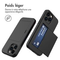 imoshion Coque arrière avec porte-cartes iPhone 15 Pro Max - Noir