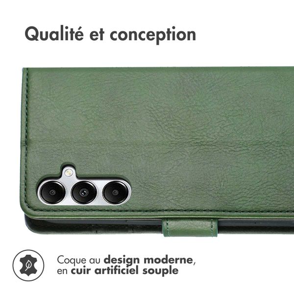 imoshion Étui de téléphone portefeuille Luxe Samsung Galaxy A55 - Vert