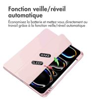 imoshion Coque tablette rigide Trifold iPad Pro 11 (2024) M4 - Rose