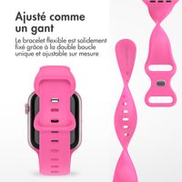imoshion Bracelet en silicone⁺ Apple Watch Series 1 t/m 9 / SE (38/40/41 mm) | Series 10 / 11 (42 mm) - Taille S/M - Barbie Pink