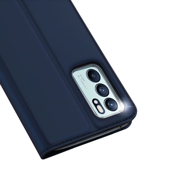 Dux Ducis Étui de téléphone Slim Oppo Reno 6 5G - Bleu foncé