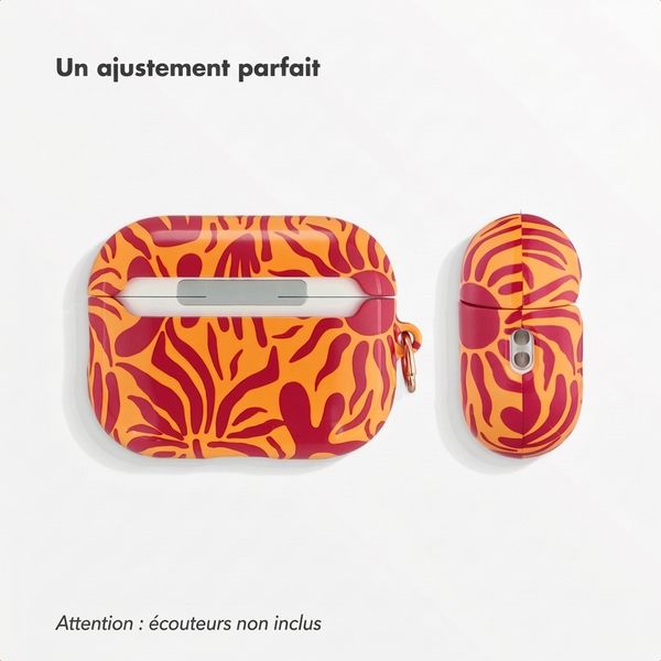 Selencia Coque Vivid  Apple Airpods Pro 3 - Tropical Vibes Apricot
