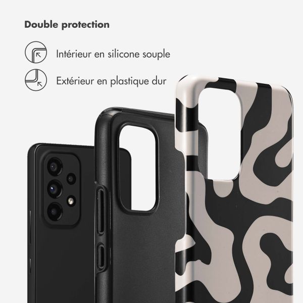 Selencia Coque arrière Vivid Samsung Galaxy A53 - Art Wave Black